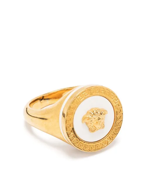 Bague Medusa émaillée - Versace - Modalova