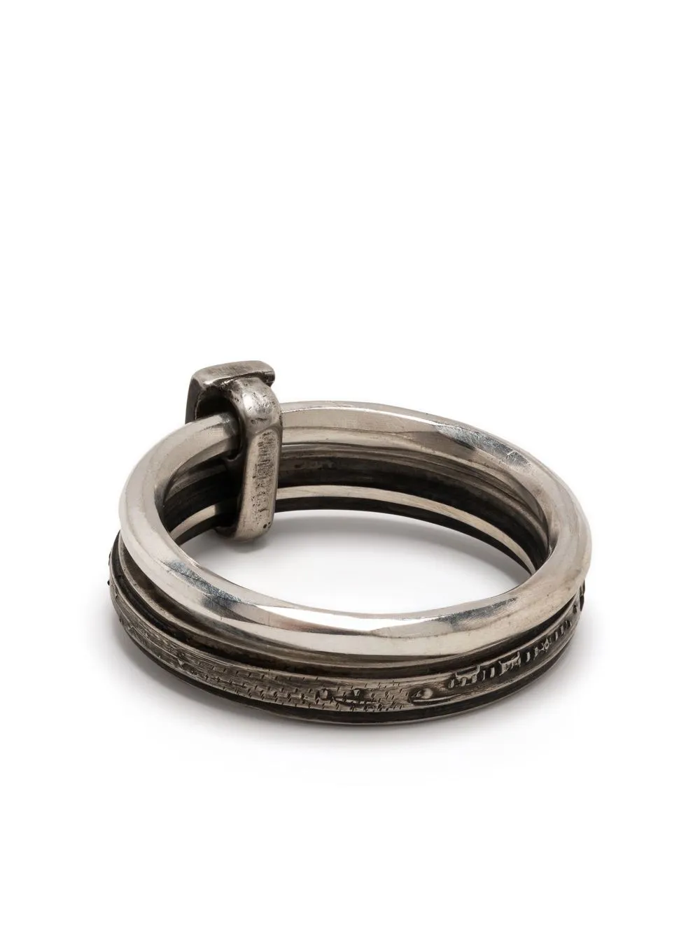 

WERKSTATT:MÜNCHEN anillo Connected - Plateado