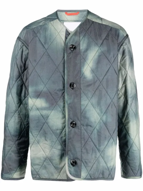 OAMC diamond-quilted tie-dye Jacket - Farfetch