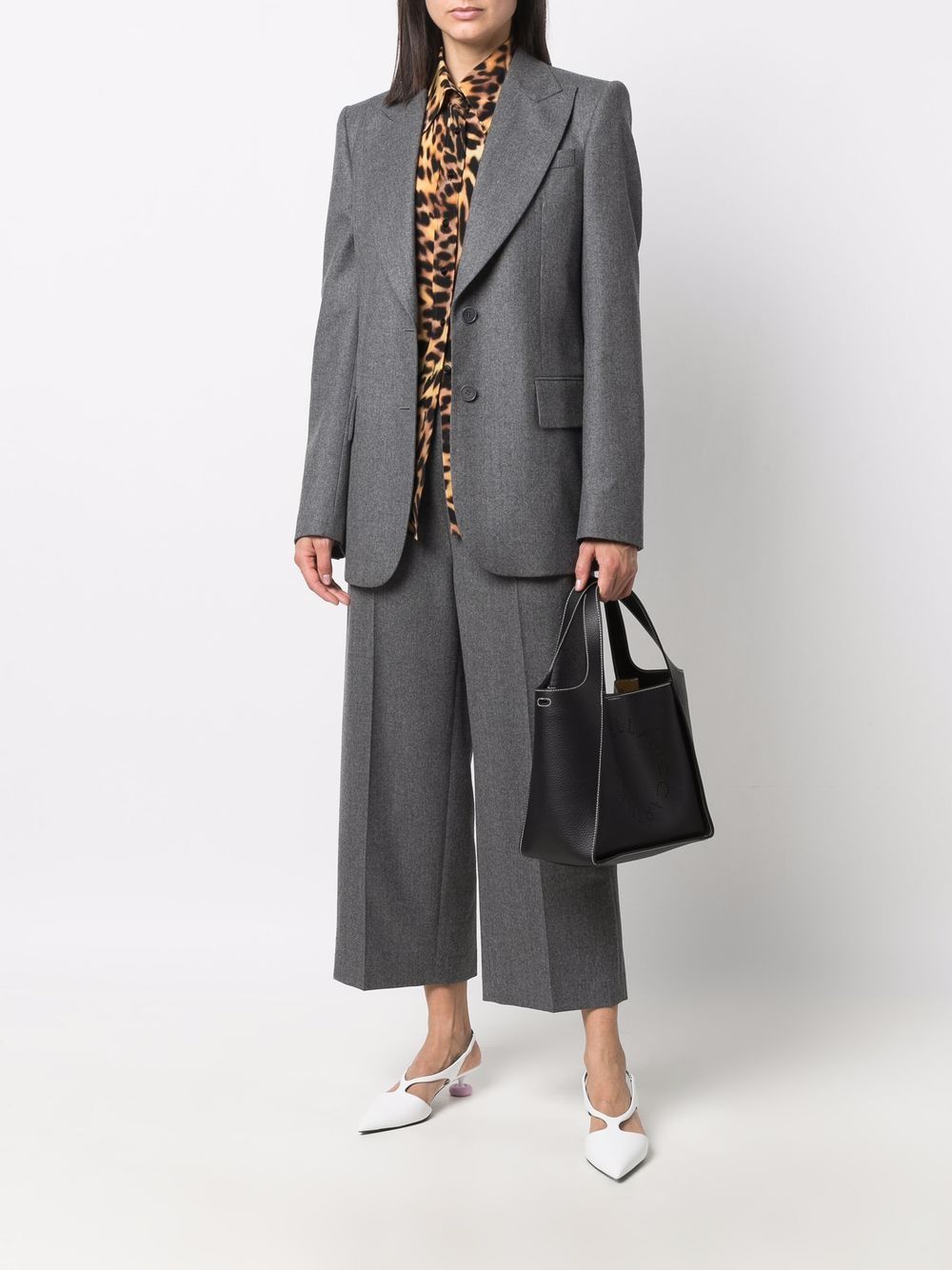Shop Stella Mccartney All-over Leopard-print Shirt In Brown