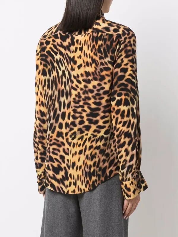 Stella McCartney all-over leopard-print Shirt | Brown | FARFETCH
