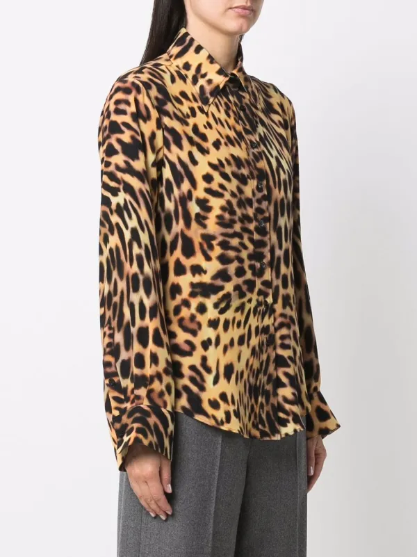 Stella McCartney all-over leopard-print Shirt | Brown | FARFETCH Stella McCartney all-over leopard-print Shirt | Brown | FARFETCH