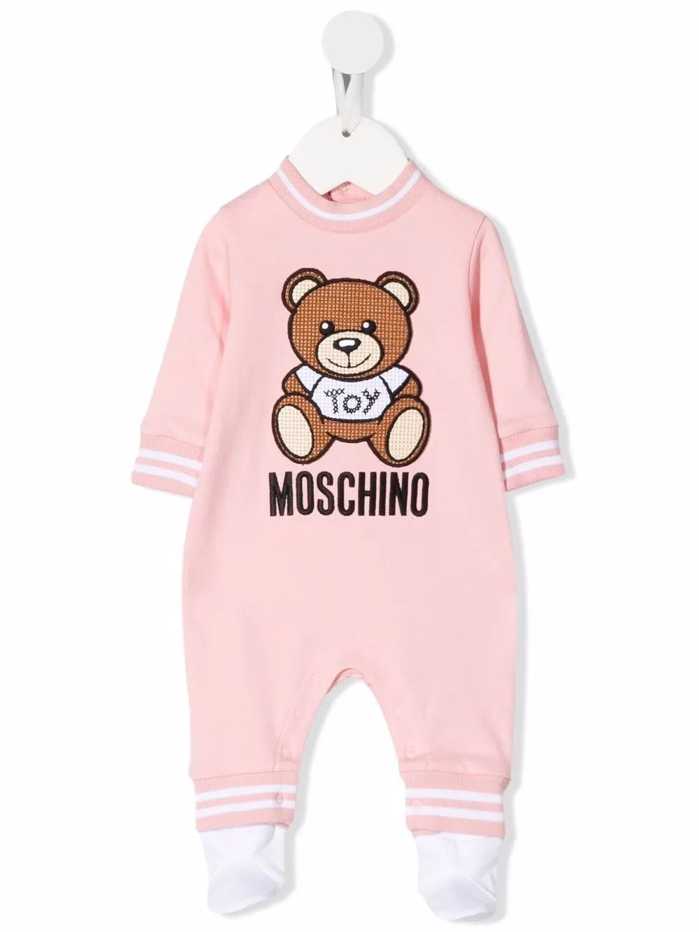 Moschino Kids Teddy-embroidered Babygrow - Farfetch