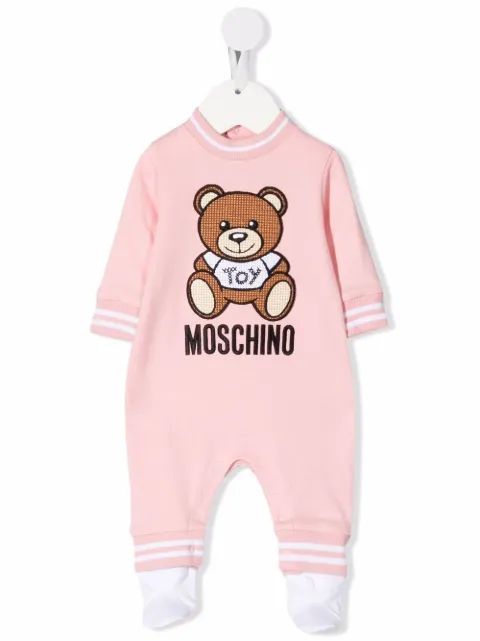 Moschino Kids بدلة أطفال بتطريز 'تيدي'