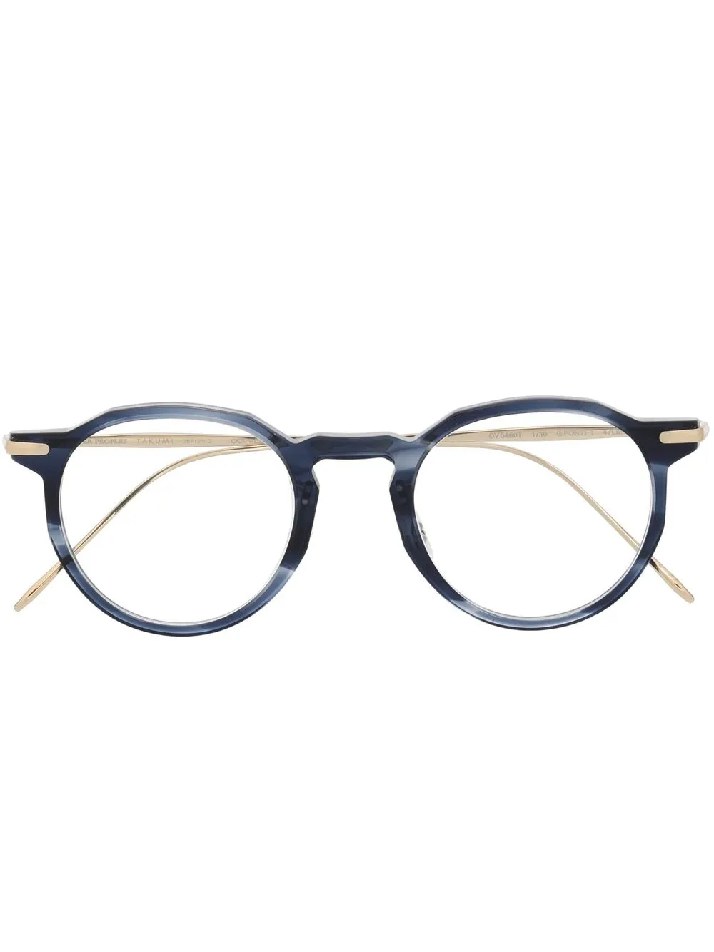 

Oliver Peoples lentes G.Ponti-1 con armazón redonda - Azul