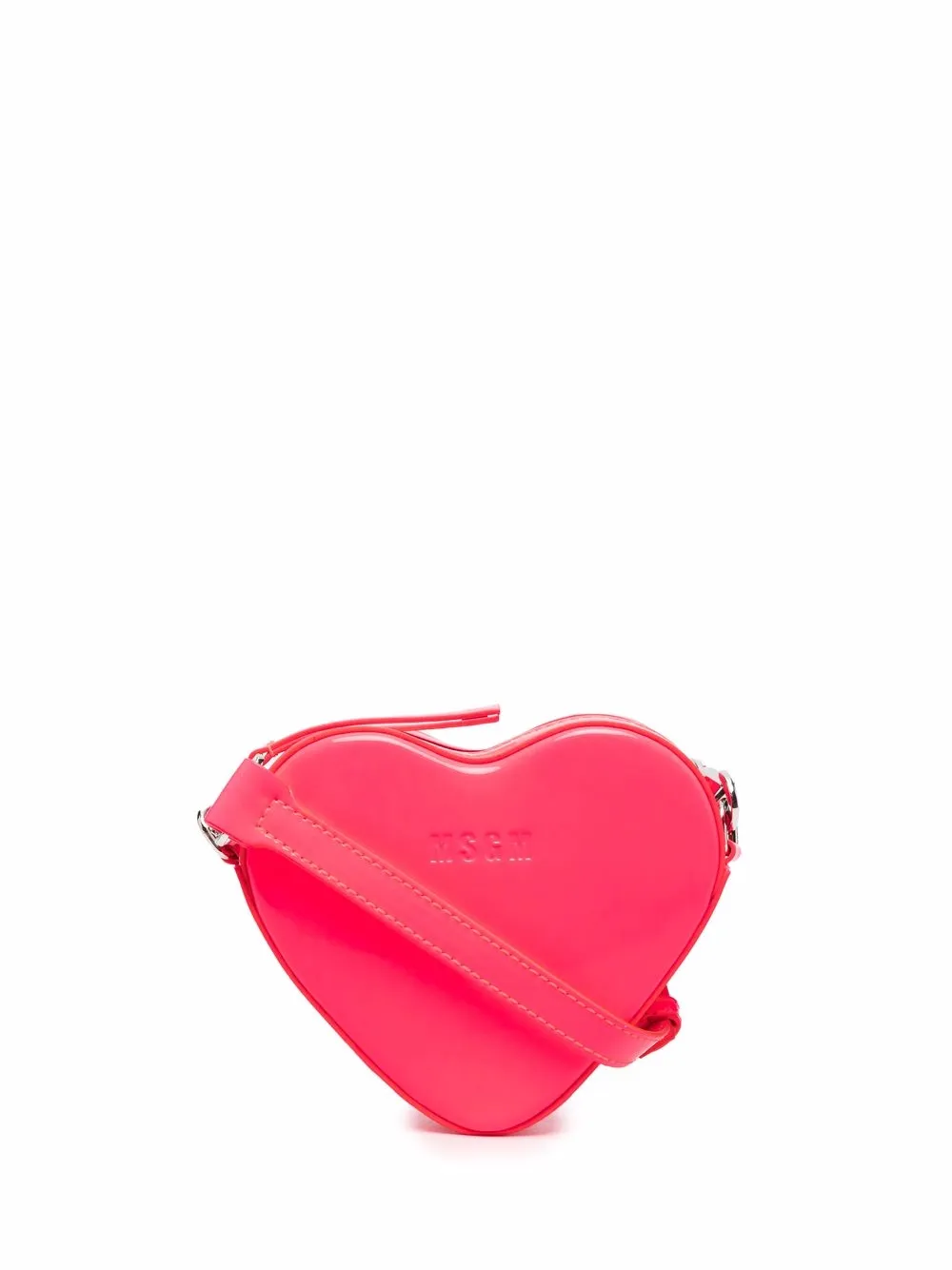 

MSGM bolsa de mano en forma de corazón - Rosado