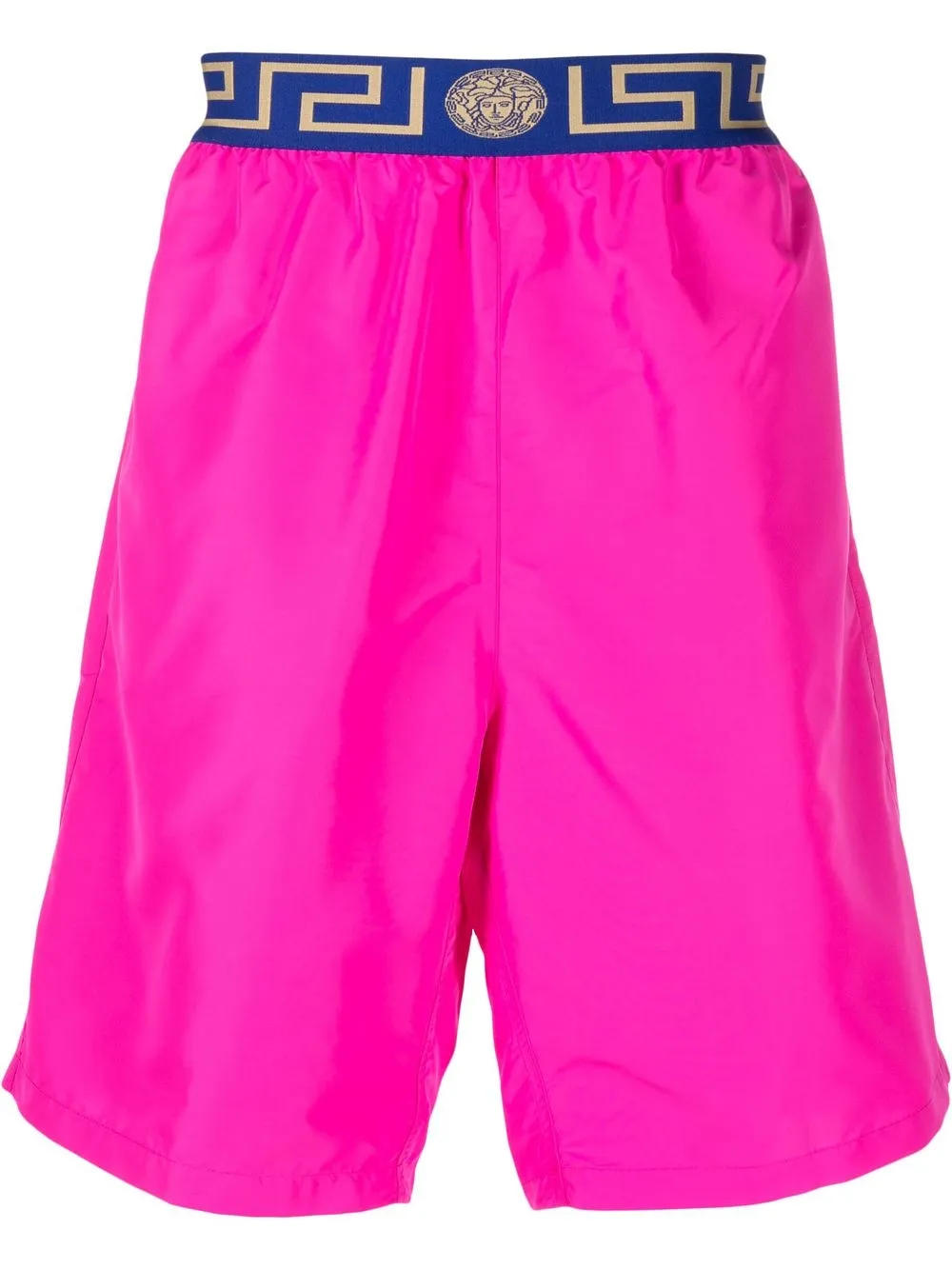 

Versace Greca-waistband swim shorts - Pink