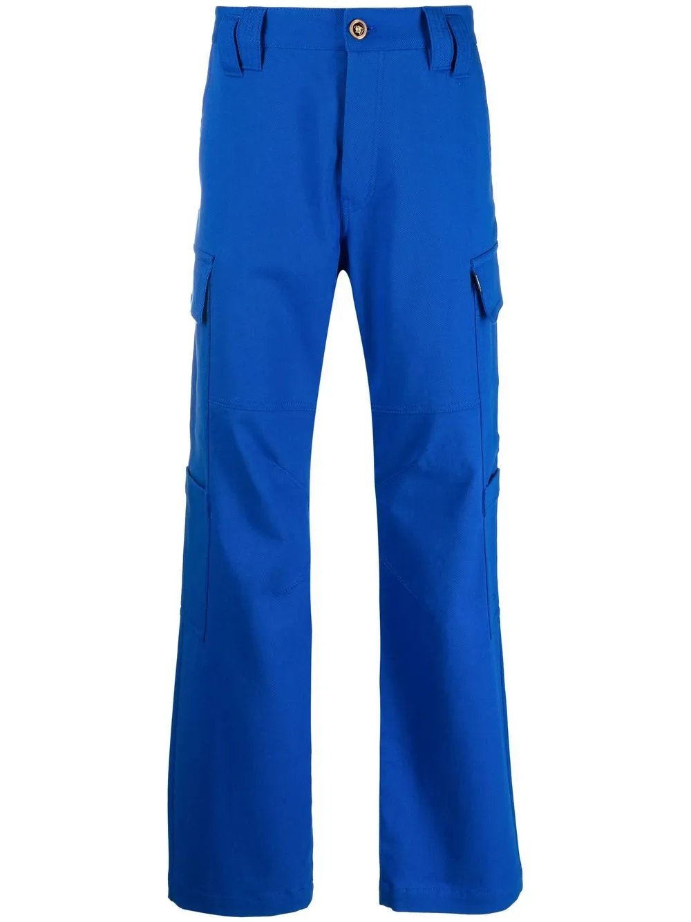 

Versace pantalones rectos con bolsillos - Azul