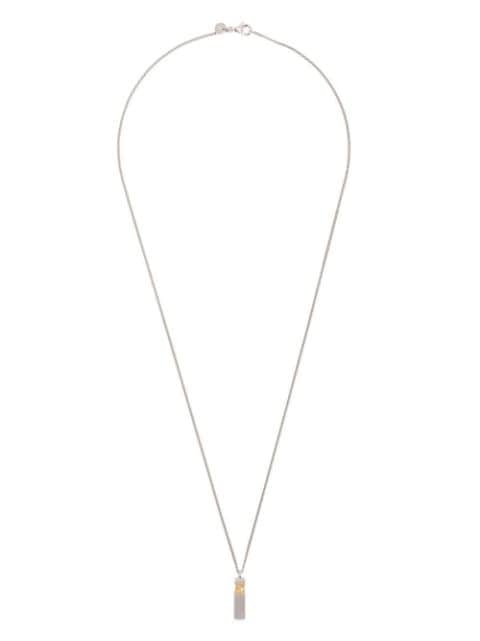 Tom Wood Collana con pendente Mined in argento sterling