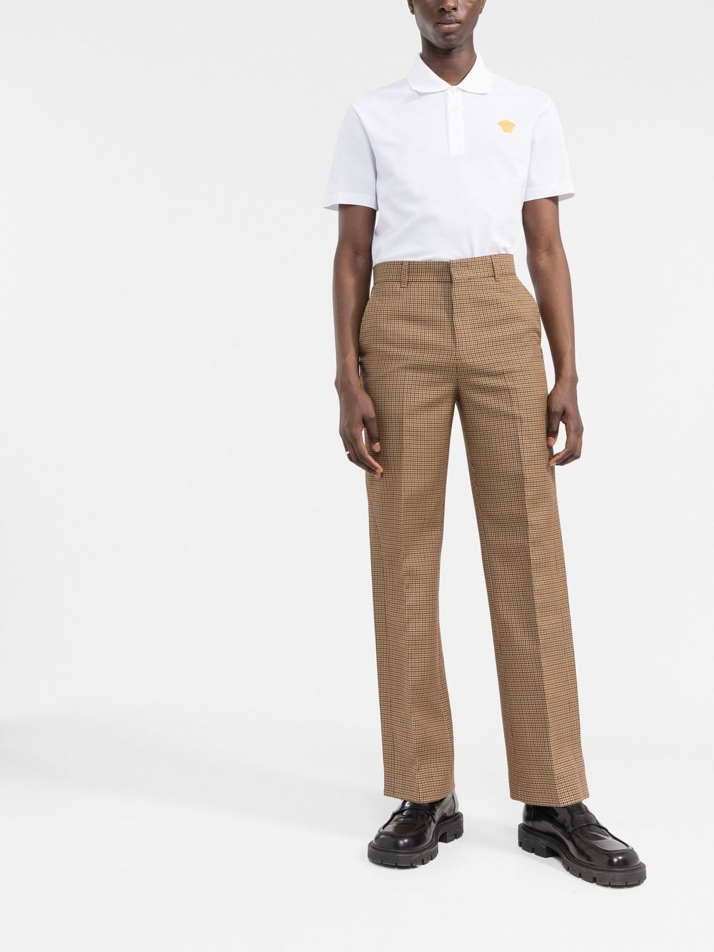 Versace Poloshirt met Medusa kop - Wit