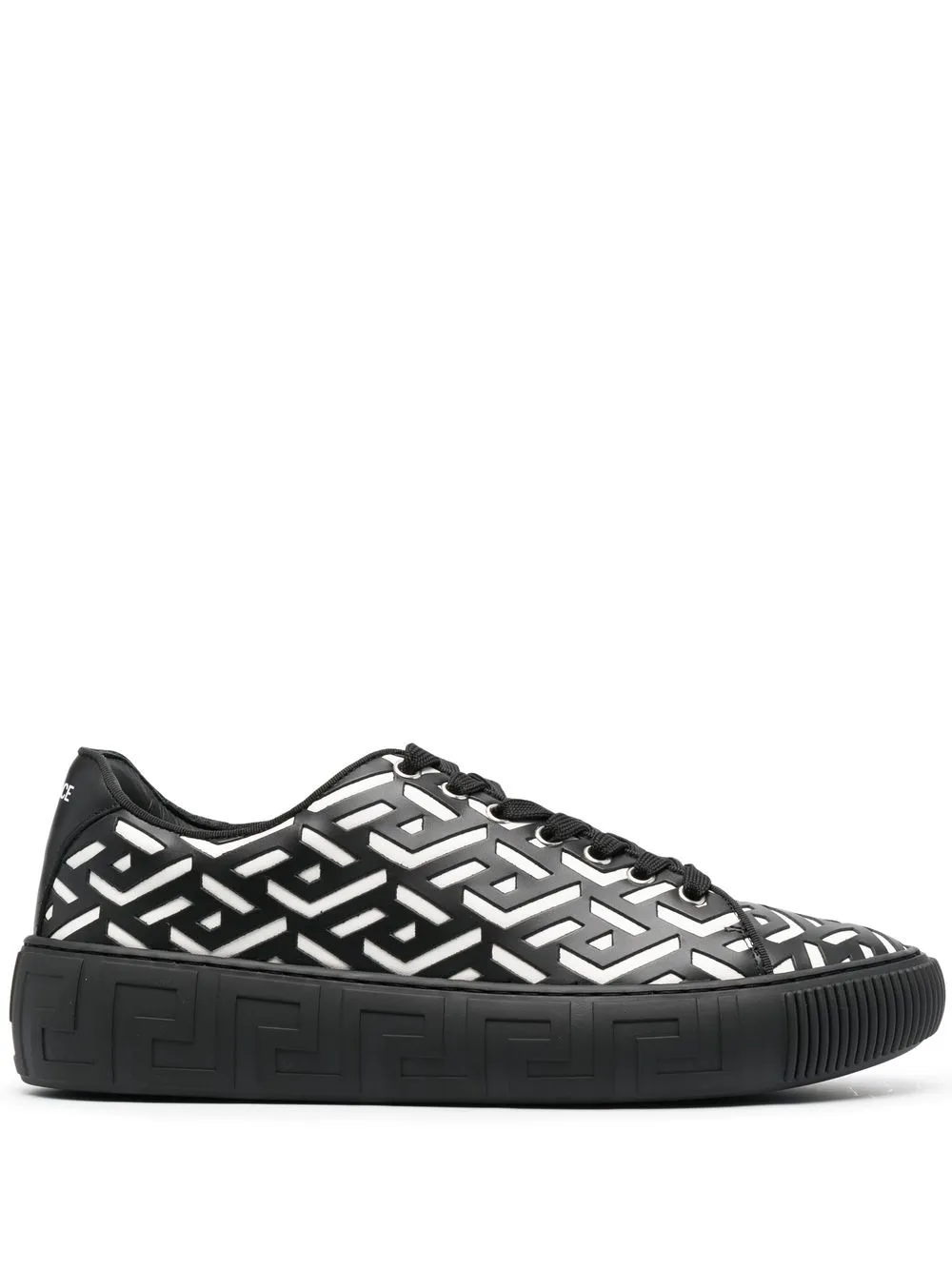 

Versace tenis con motivo Greca - Negro