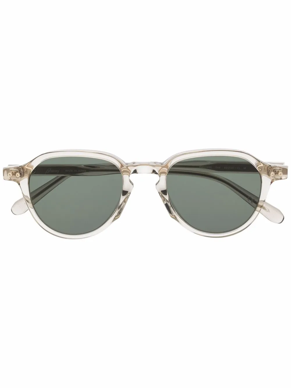 

Brioni lentes de sol con armazón transparente - Gris