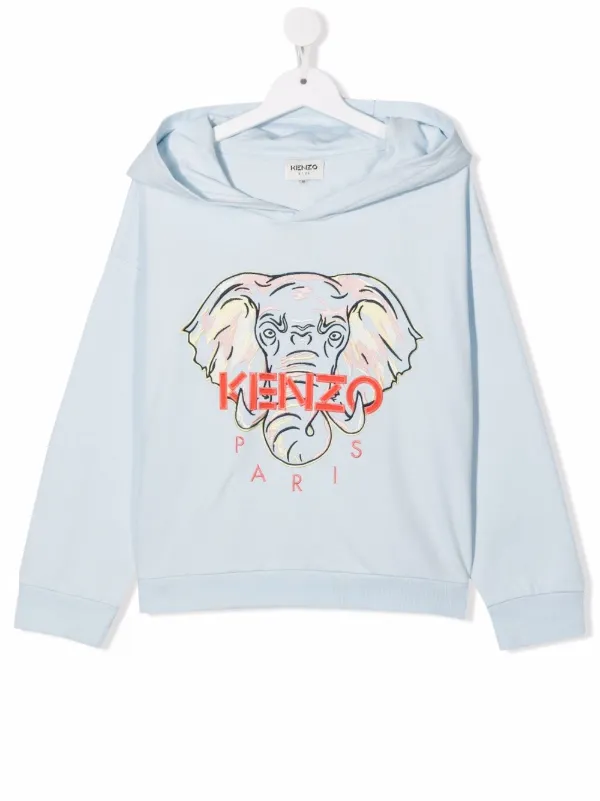 Kenzo Kids TEEN Elephant-embroidered 