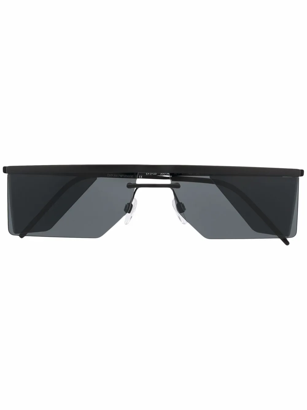 

Emporio Armani geometric-frame sunglasses - Black