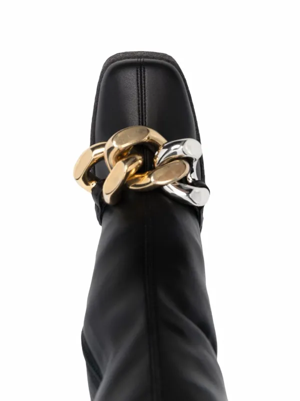 Stella McCartney Skyla chain embellished 120mm Boots Farfetch