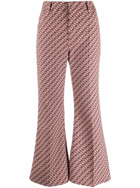 Stella McCartney flared monogram trousers