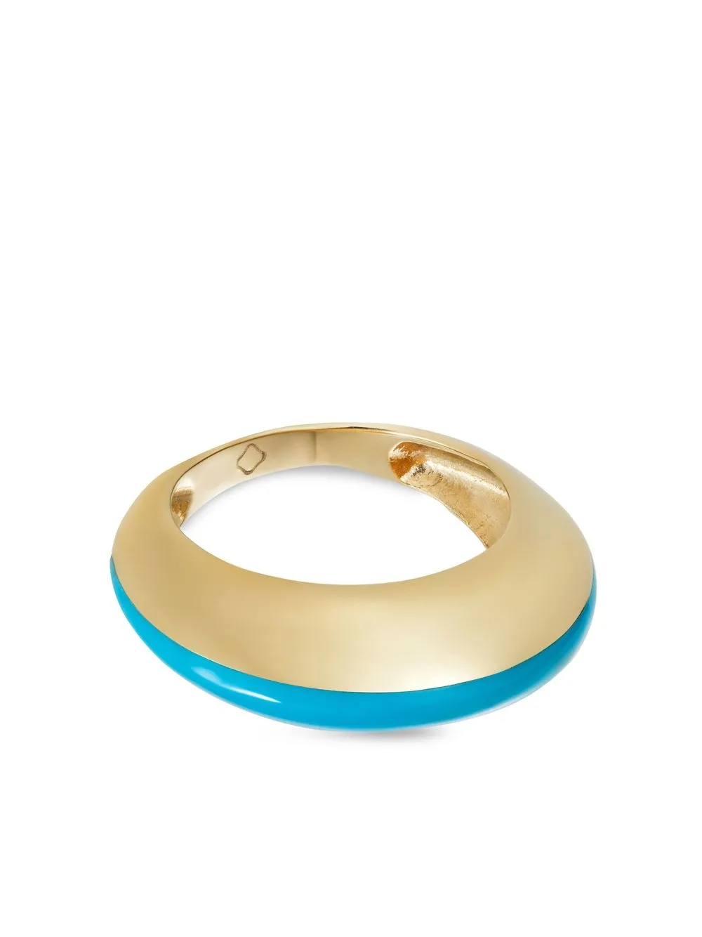 

MAVIADA 18kt yellow gold blue enamel ring