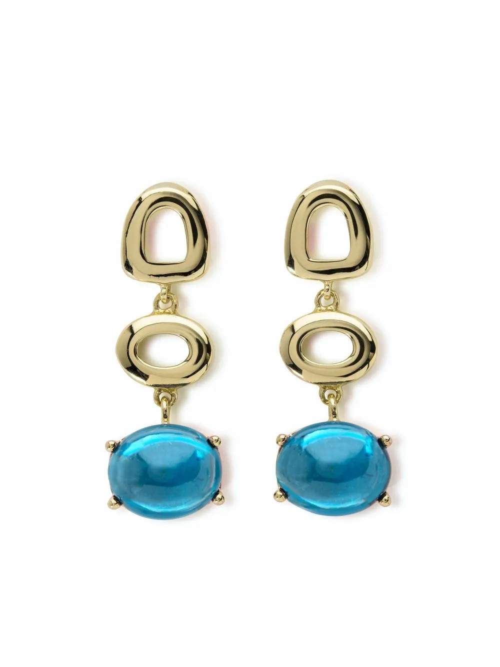 

MAVIADA aretes St.Tropez en oro amarillo de 18kt con topacio - Dorado