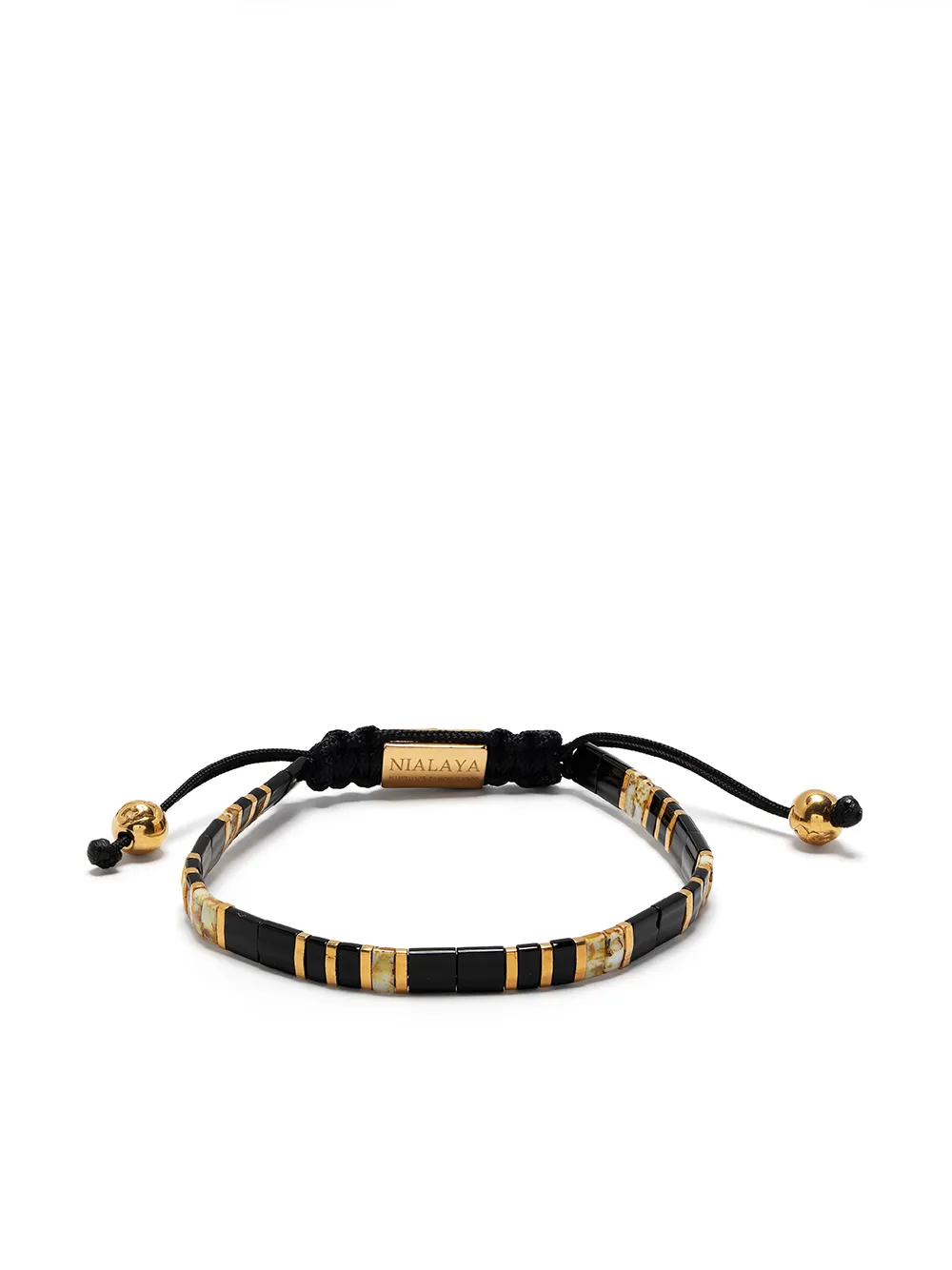 

Nialaya Jewelry pulsera con cuentas - Negro