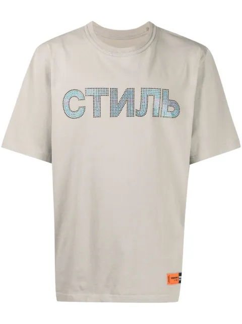 Heron Preston футболка с декором Стиль