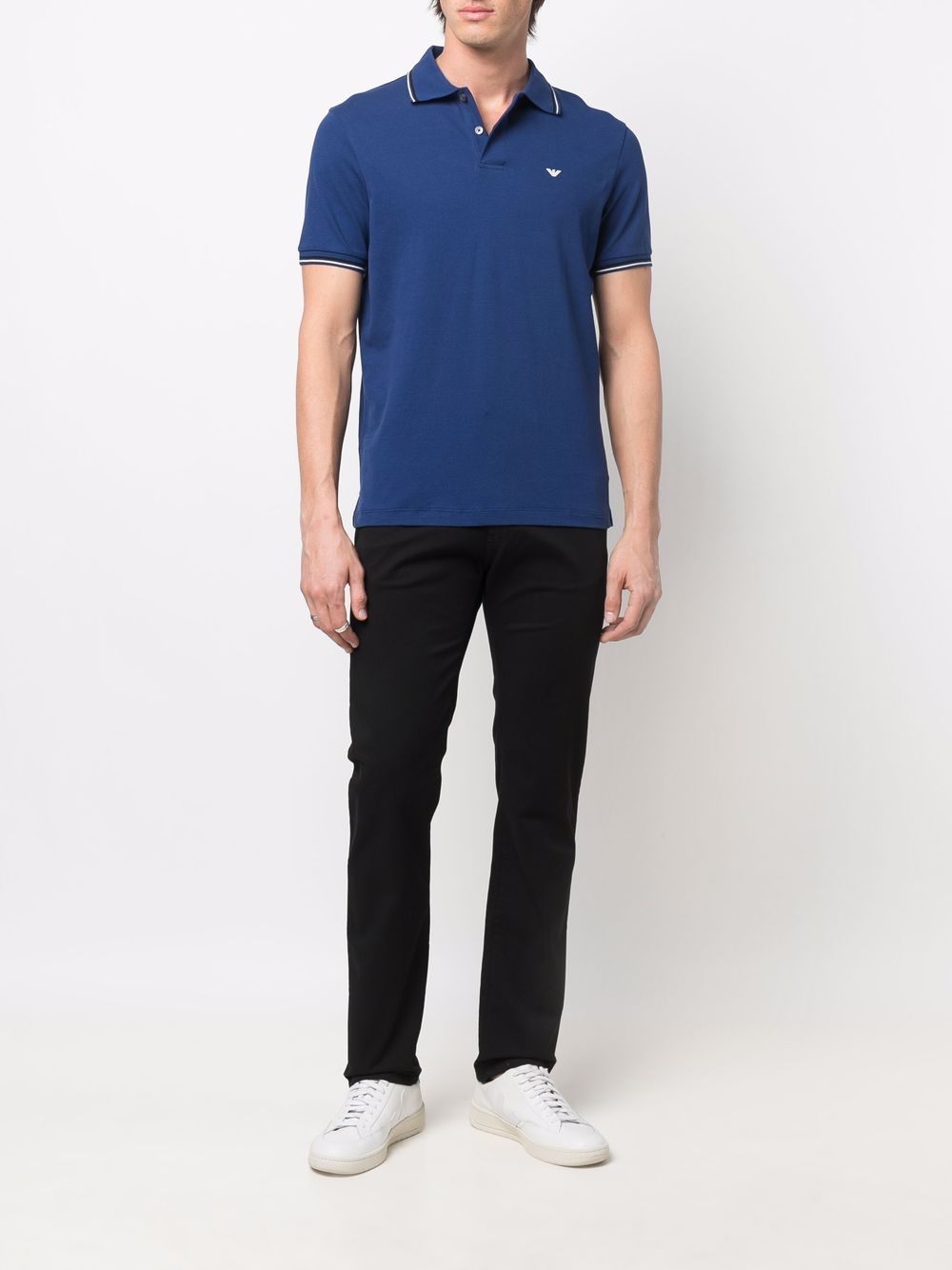 Emporio Armani Straight broek - Zwart