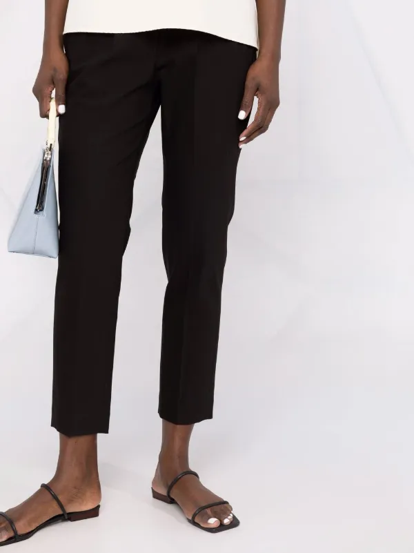 Brunello Cucinelli クロップド ストレートパンツ | ブラック