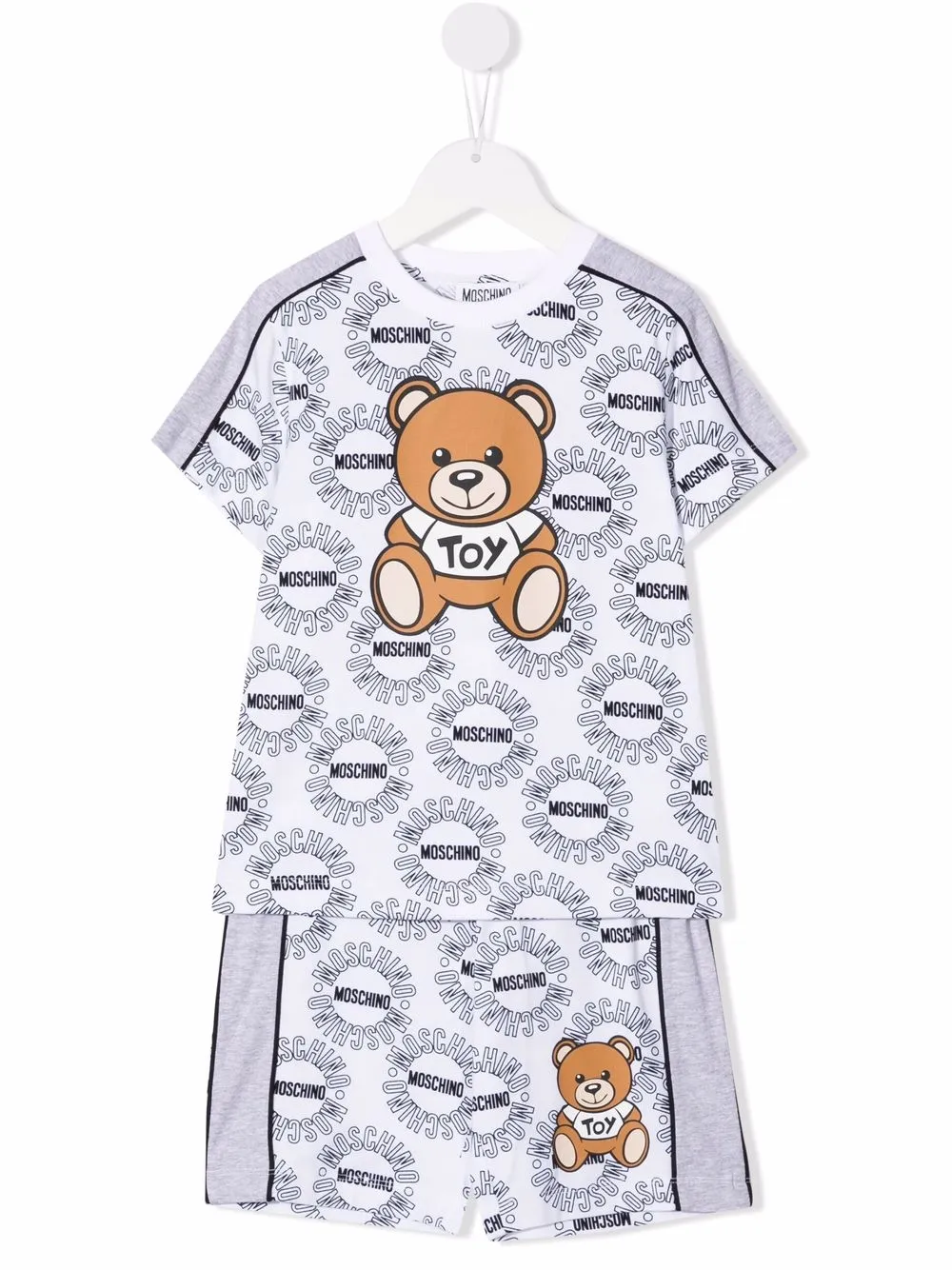 фото Moschino kids спортивный костюм teddy bear с монограммой