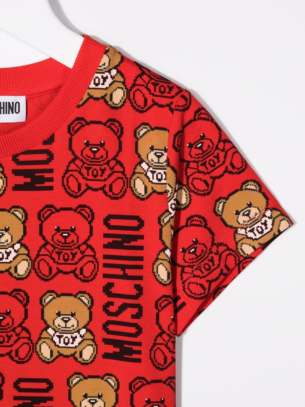 фото Moschino kids футболка teddy bear с логотипом