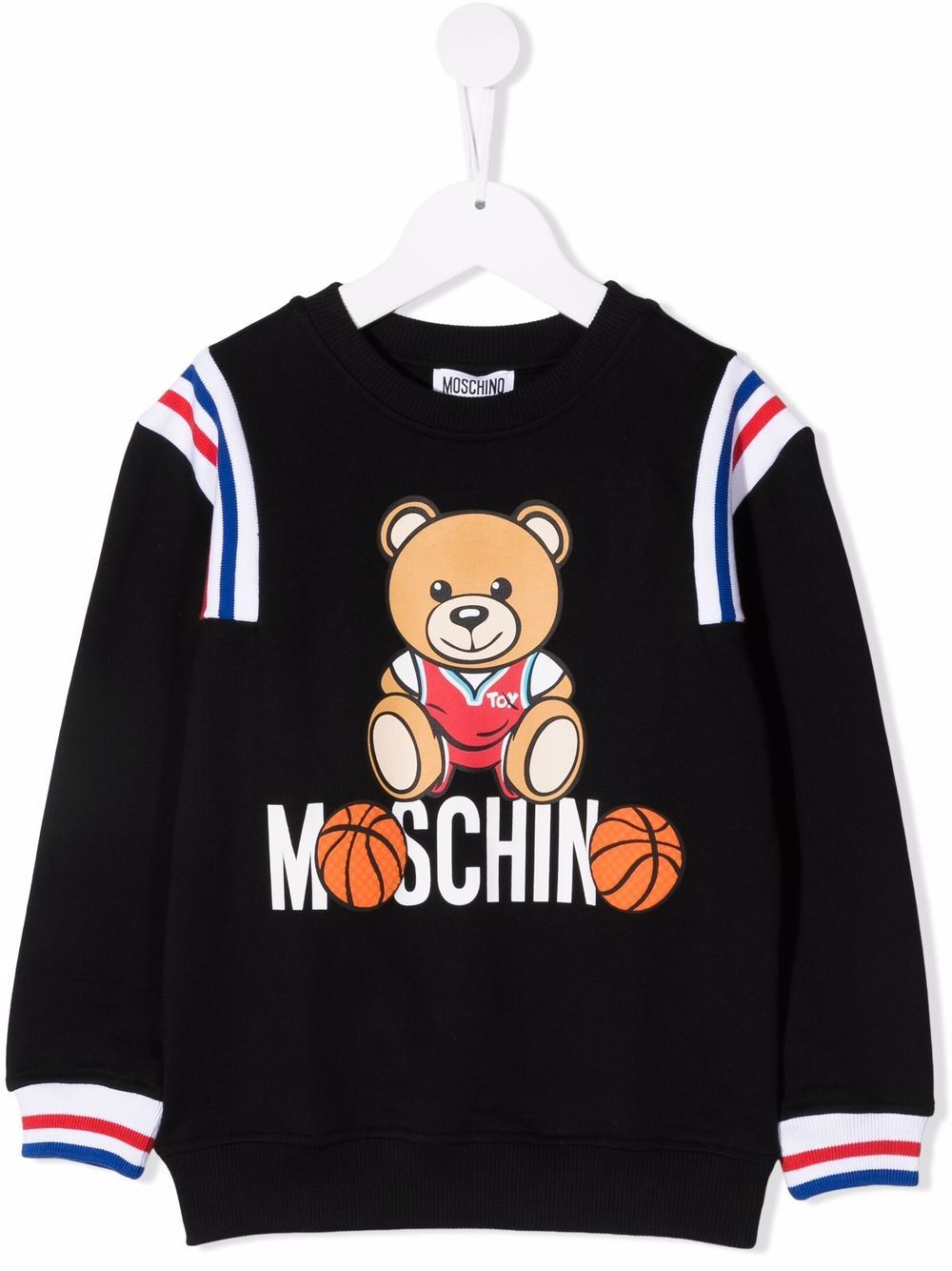 фото Moschino kids толстовка teddy bear с логотипом