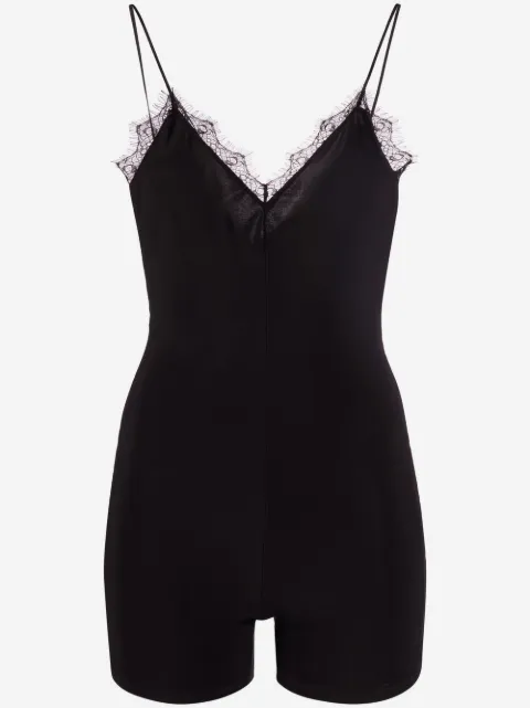 Alchemy x Lia Aram lace-trim romper