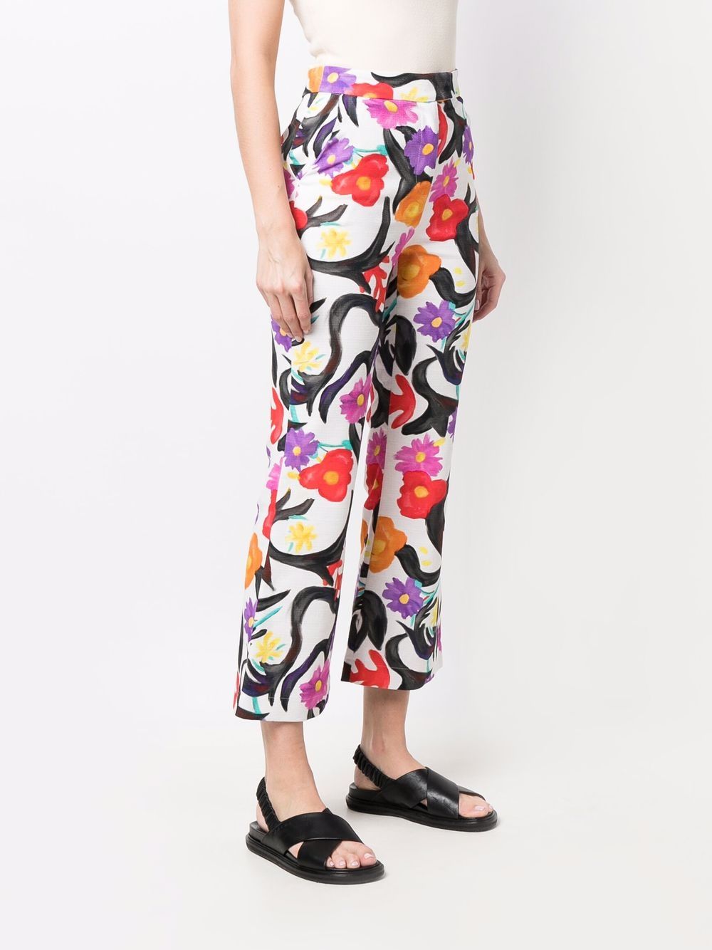 фото Stella jean floral flared trousers