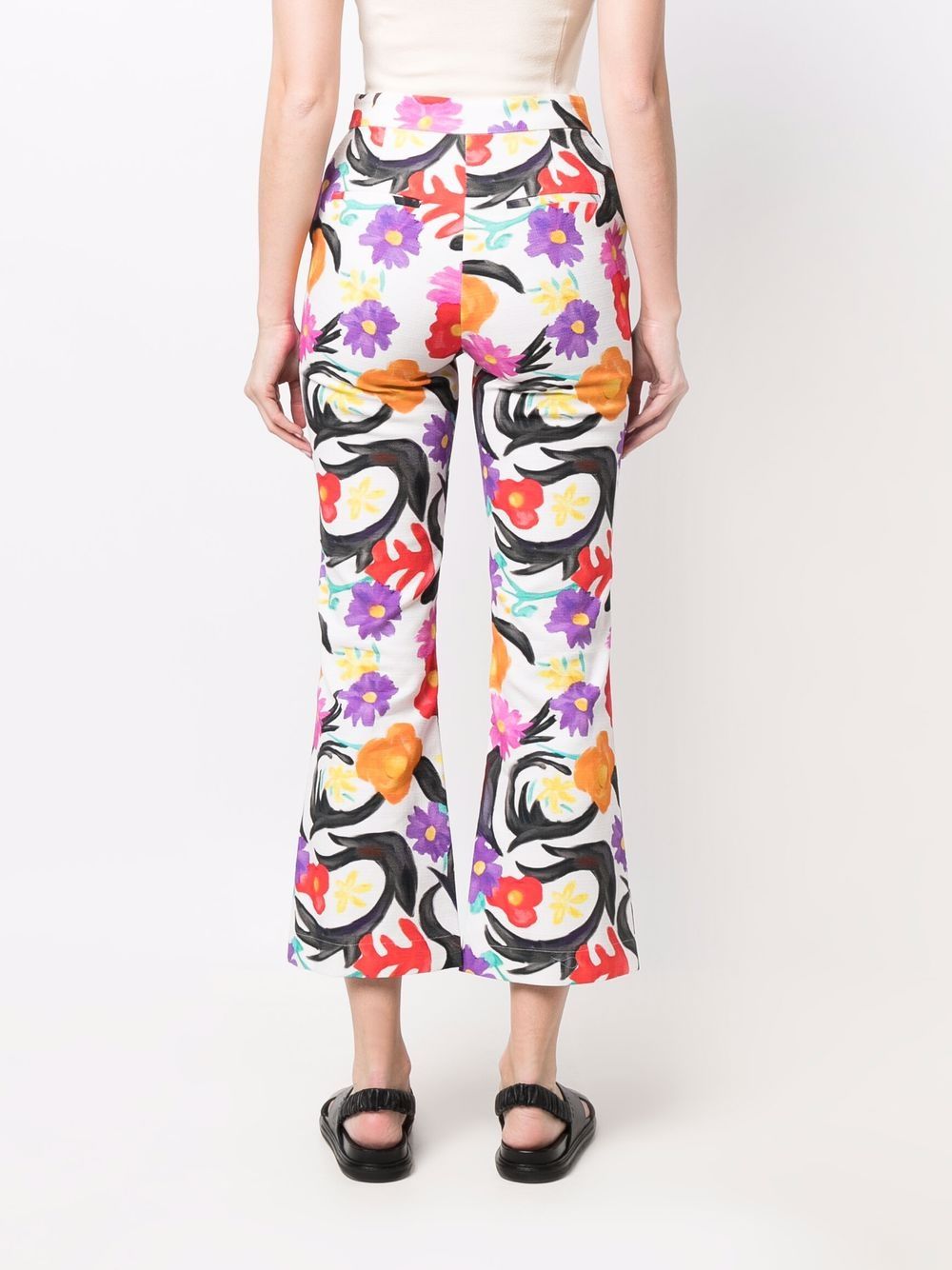 фото Stella jean floral flared trousers