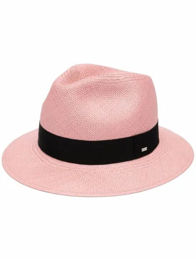 logo-patch woven fedora | Saint Laurent 