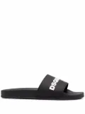 DSQUARED2 embossed logo detail slides - Black