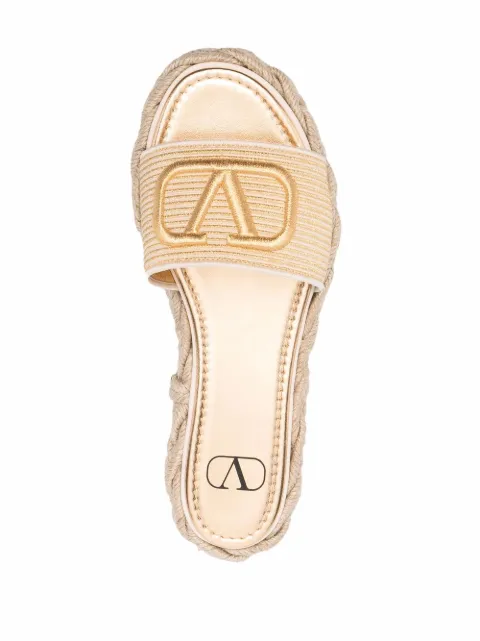 valentino vlogo flat sandals