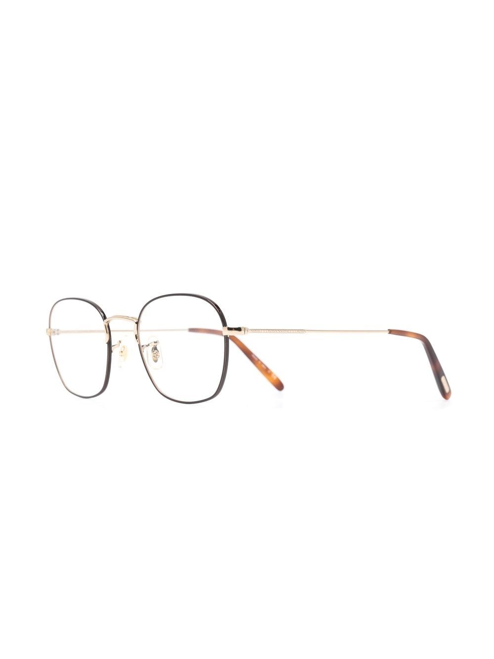 Oliver Peoples Allinger bril met vierkant montuur - Bruin