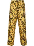 Versace Barocco silk pajama bottoms - Yellow