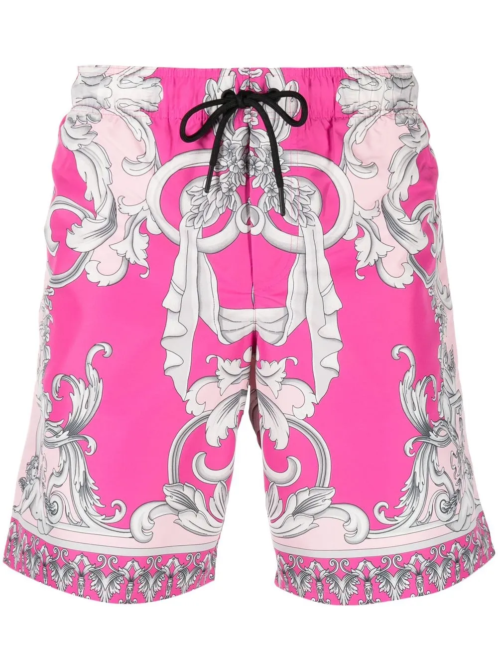 

Versace shorts de playa con estampado Barocco - Rosado