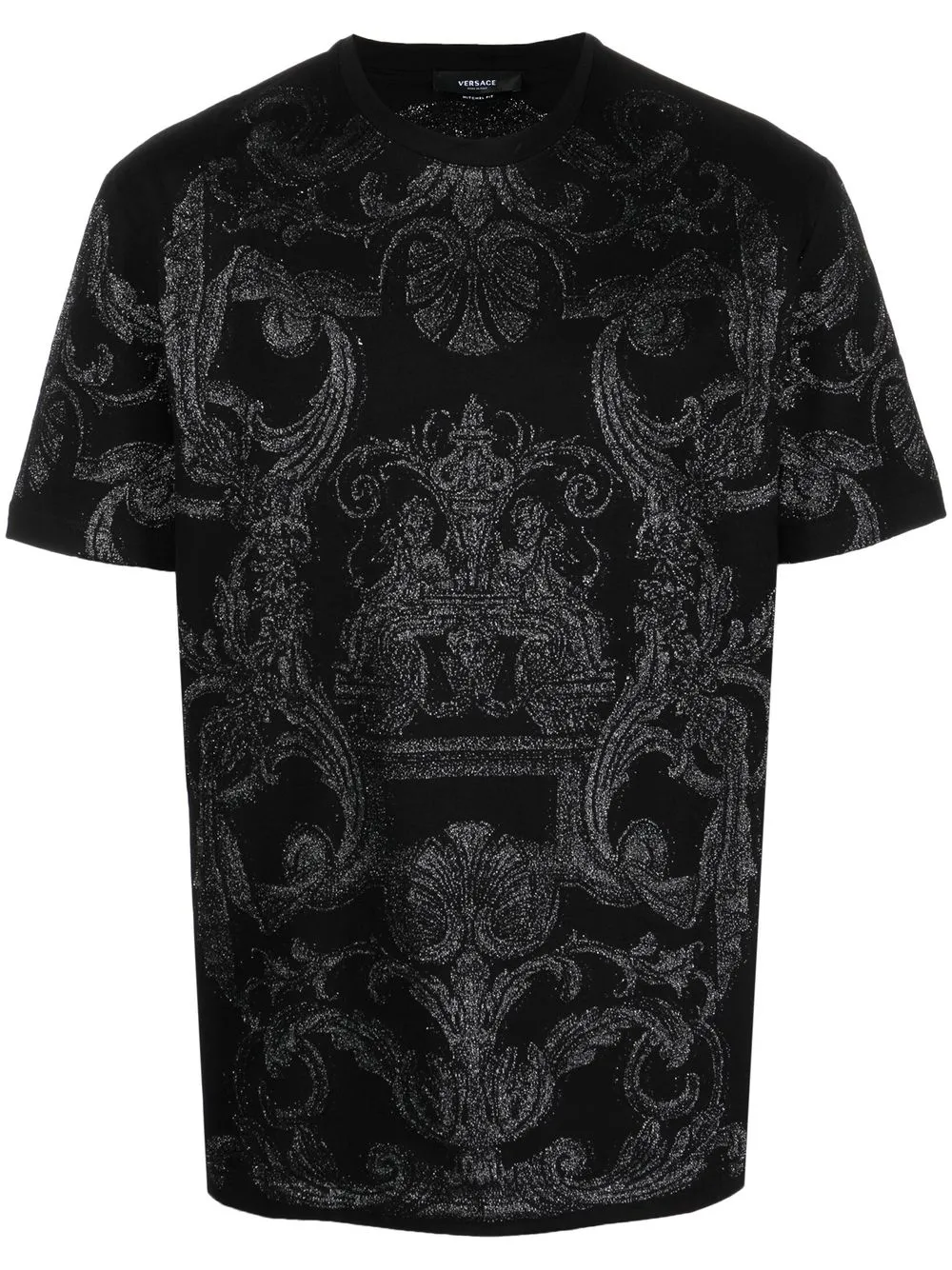 

Versace playera con motivo Barocco - Negro