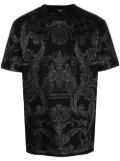 Versace metallic Barocco-print T-shirt - Black