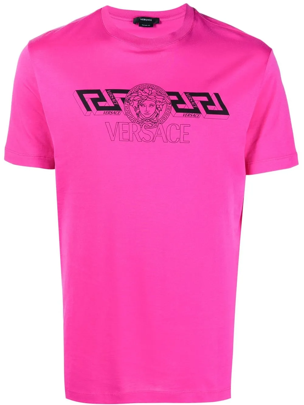 

Versace Medusa graphic-print cotton T-shirt - Pink