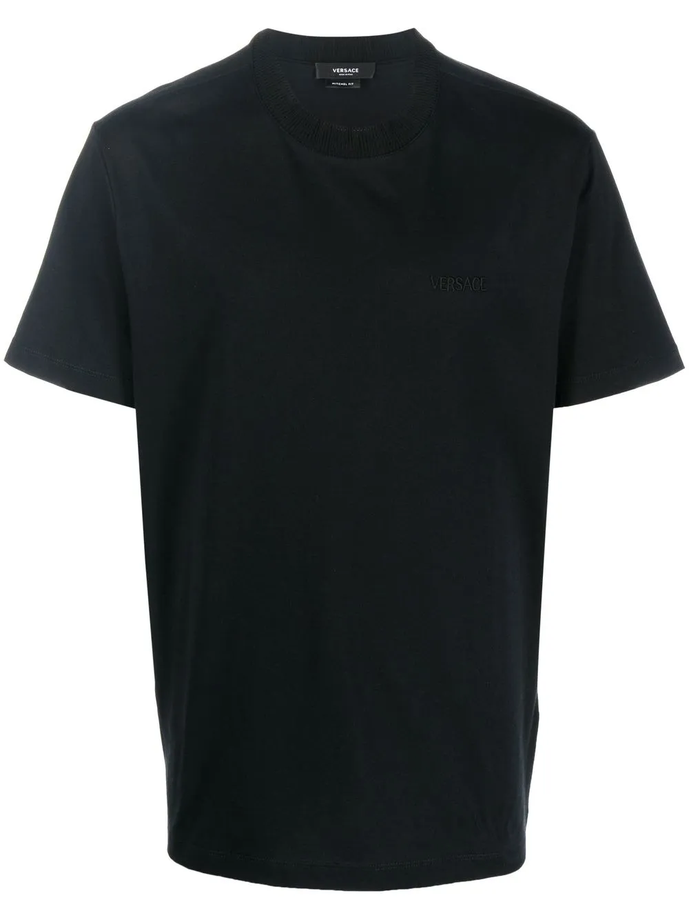 

Versace playera con logo bordado - Negro