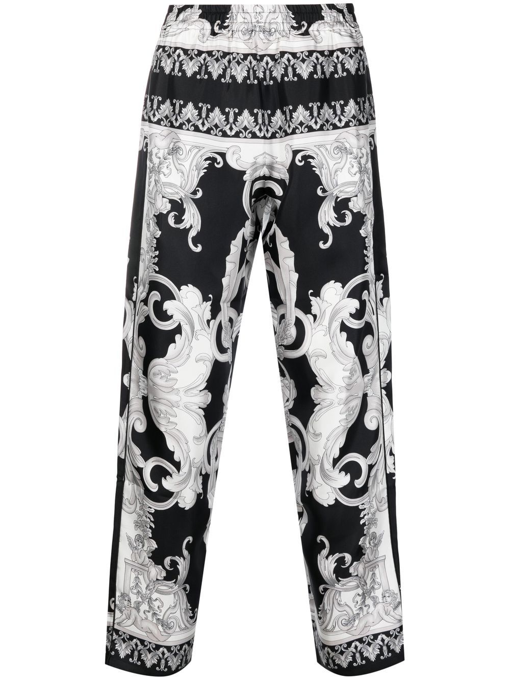 

Versace pantalones de pijama con estampado Barocco - Negro