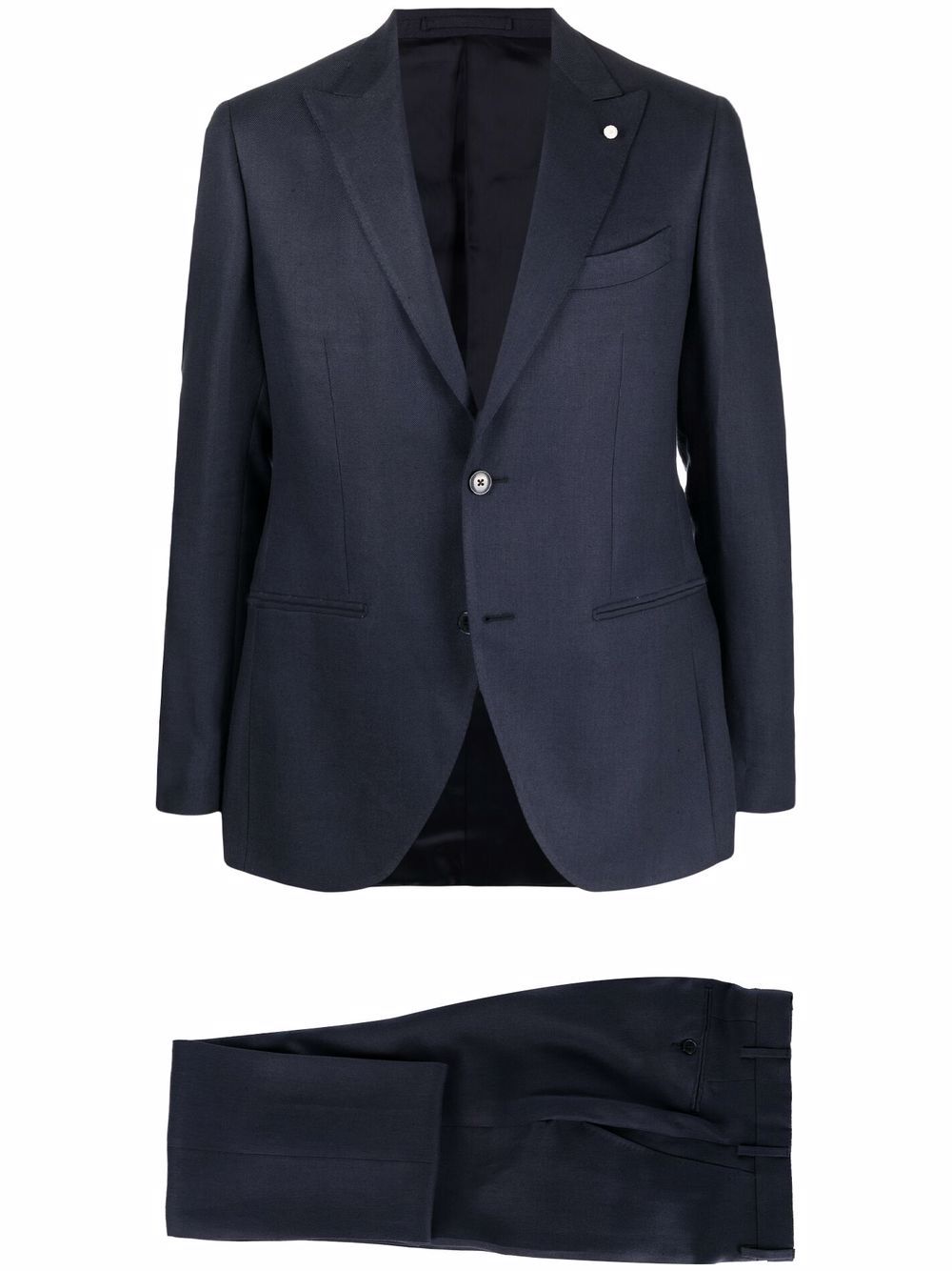 фото Luigi bianchi mantova fitted single-breasted suit