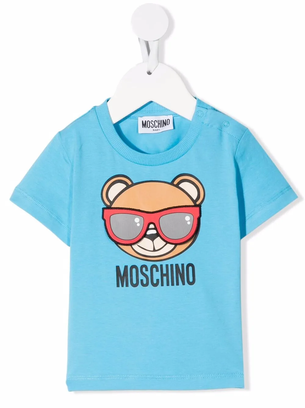 

Moschino Kids playera con motivo Teddy Bear - Azul