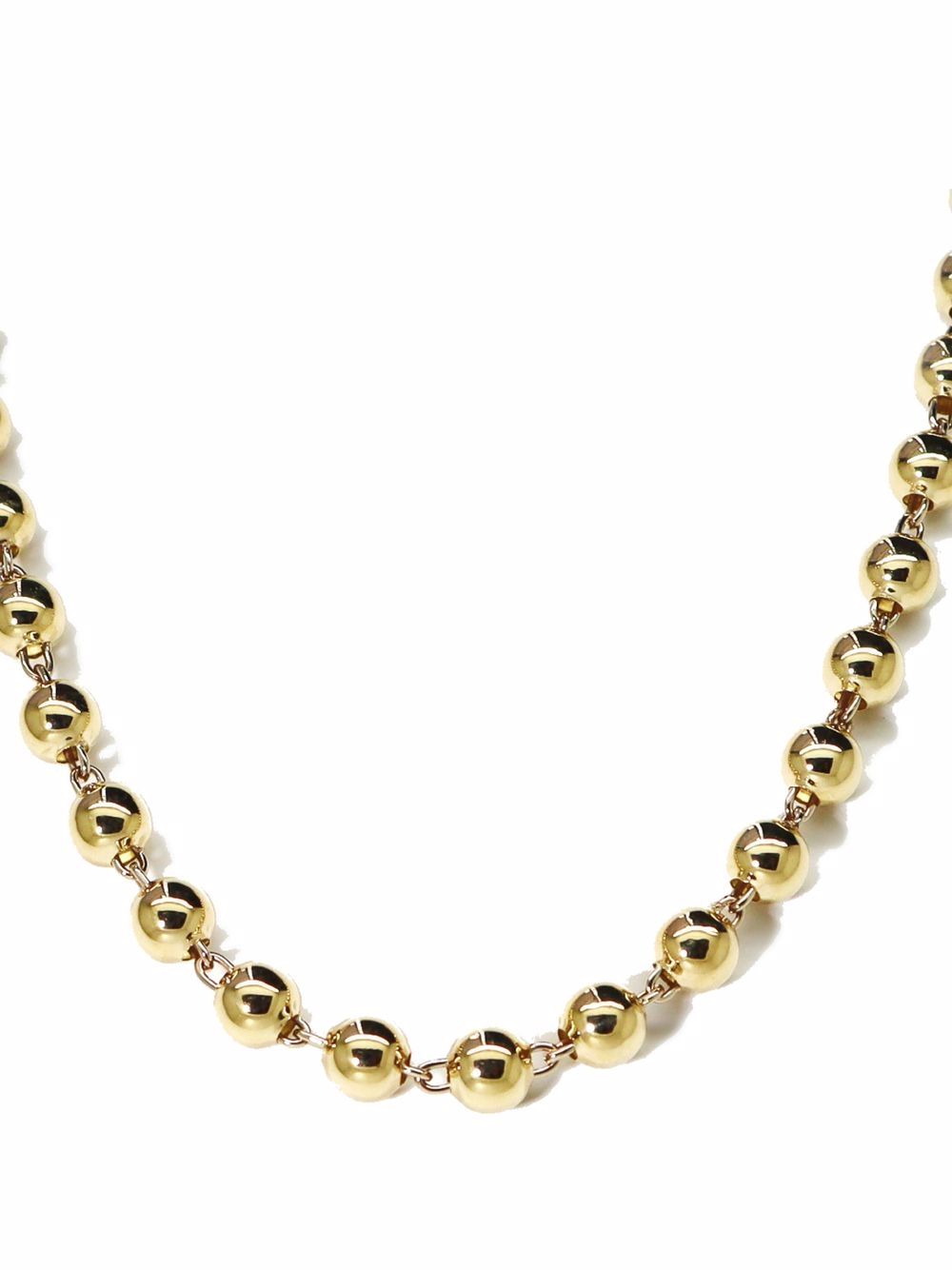 gold necklace ball chain