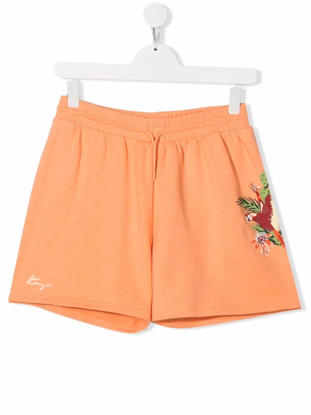 

Kenzo Kids shorts con estampado gráfico - Naranja