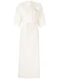 LITKOVSKA Bloom perforated midi dress - White