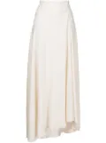 LITKOVSKA Bloom cut-out midi skirt - White