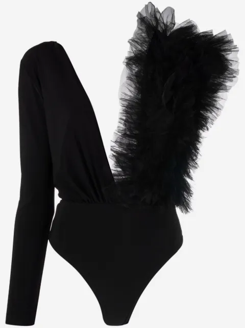 Alchemy x Lia Aram ruffle-detail bodysuit